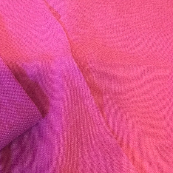 ❌DONATED❌Fuchsia Pink V-neck Surplice Long Sleeve Tie Wrists Top - Picture 8 of 11